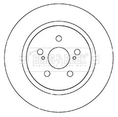 BORG & BECK Тормозной диск BBD5346